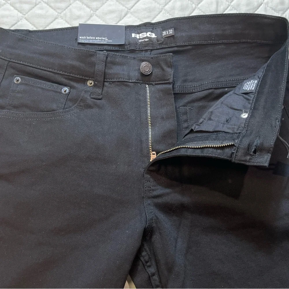 RSQ Relaxed Taper‎ Black Jeans Men’s size 28x32 Stretch Denim Streetwear Pants